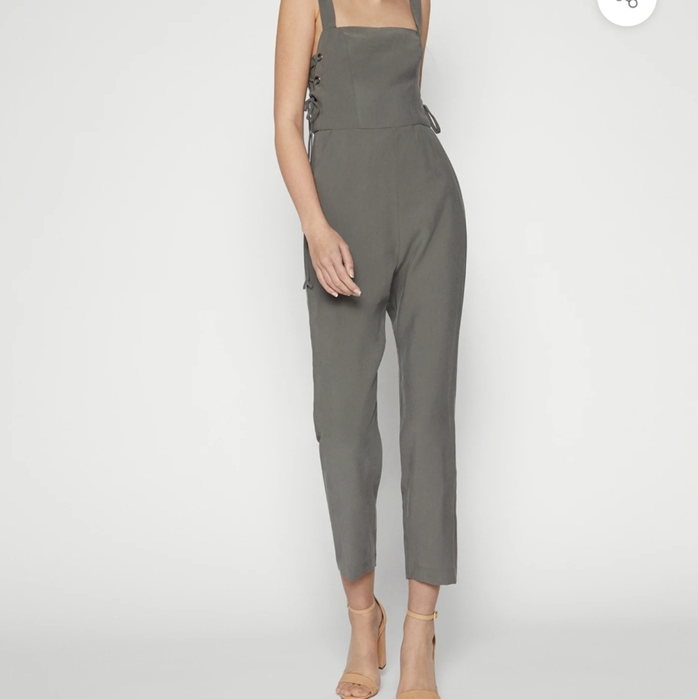 Lace-up side jumpsuit